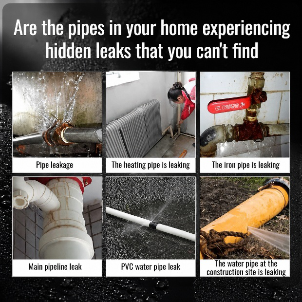 Compact wall detector for leak detection