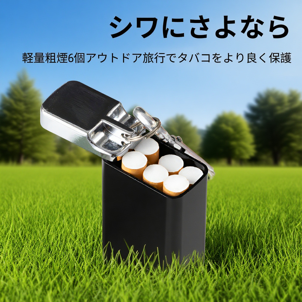 耐圧タバコボックスペンダント灰皿キーホルダー全体画像