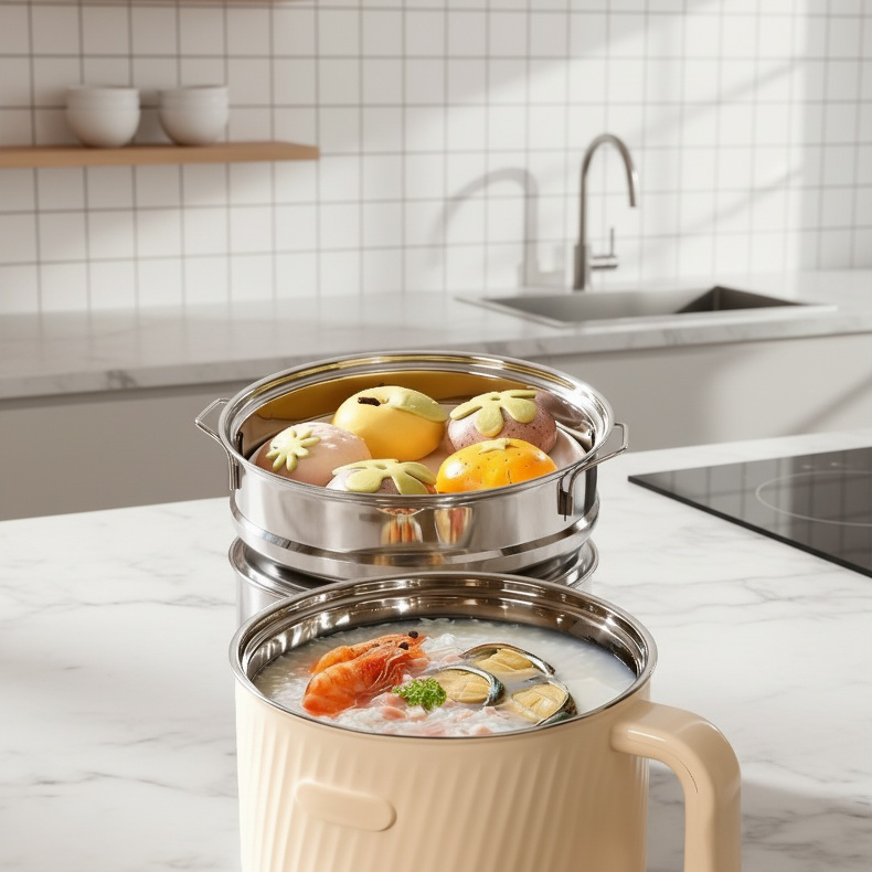 Student dormitory small stainless steel nonstick electric hot pot
