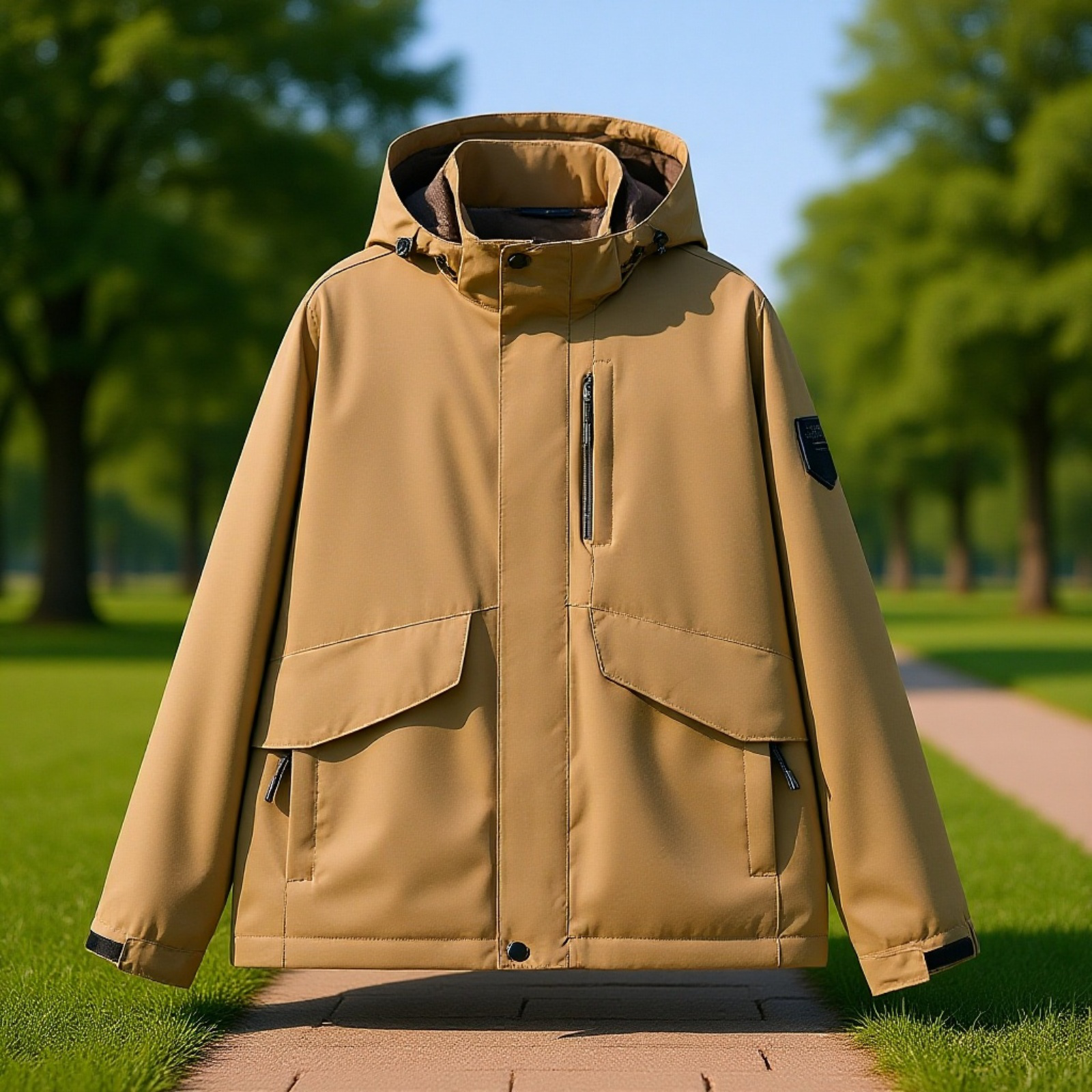  秋冬用メンズワークスタイルジャケット 青年向け防風アウター