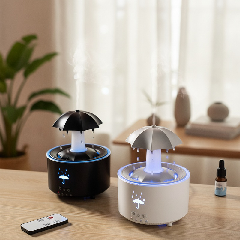 Control remoto giratorio gota de agua máquina de aromaterapia pequeño hogar niebla grande escritorio