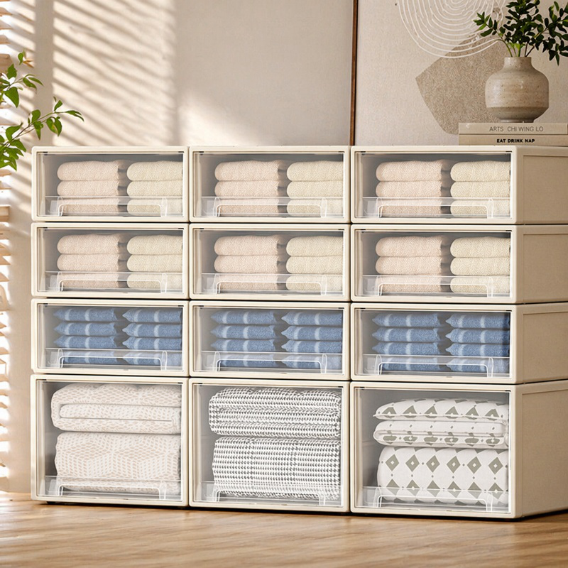Caja organizadora de ropa multifuncional para armario