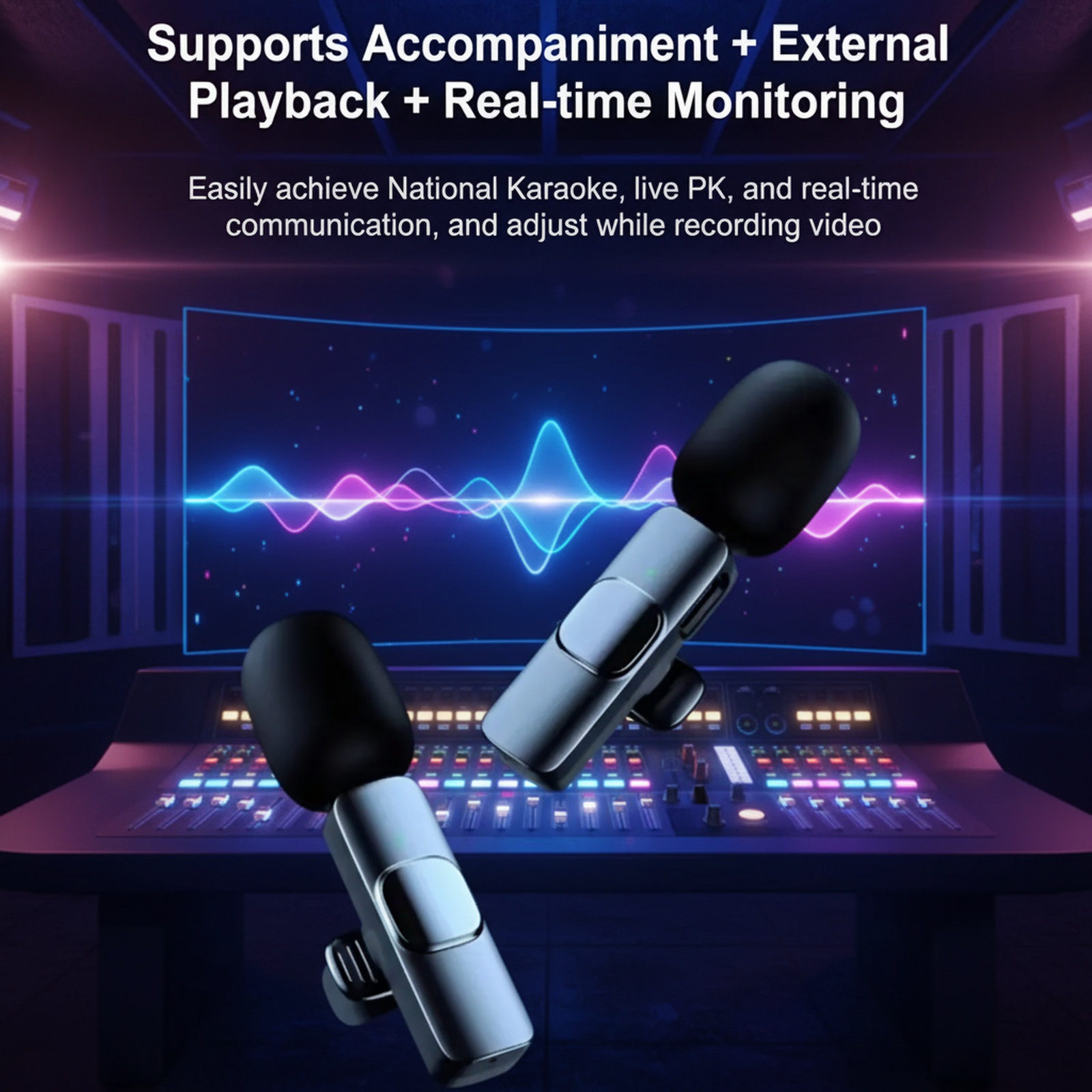 Wireless 360° microphone charging and accessories