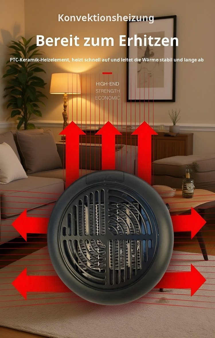 Tragbare kleine Heizung für Büro und Zuhause