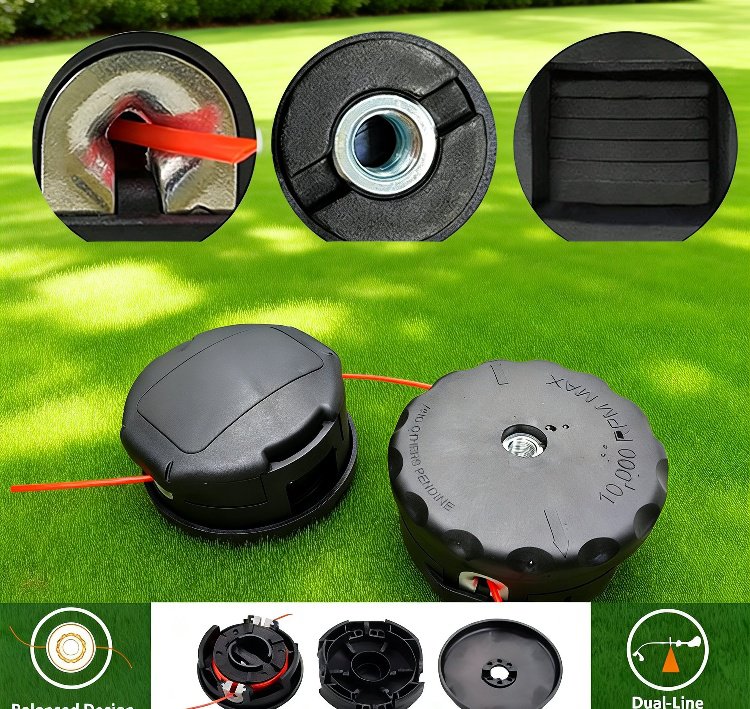 M10*1.25 Brush Cutter Head No-Disassembly Trimmer Line for Garden Tools