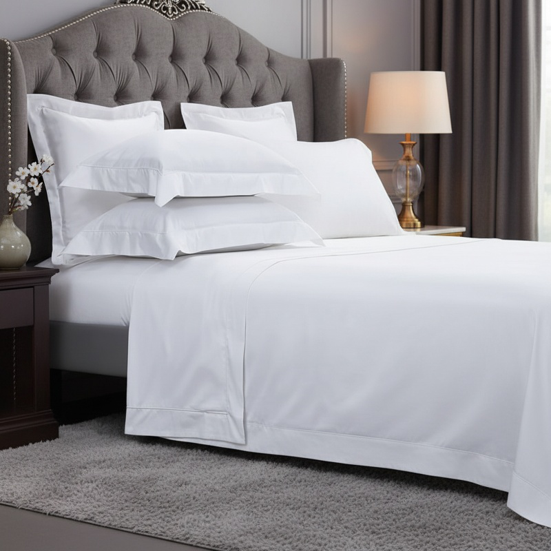 Hotel quality comfort cotton bed set in a stylish bedroom