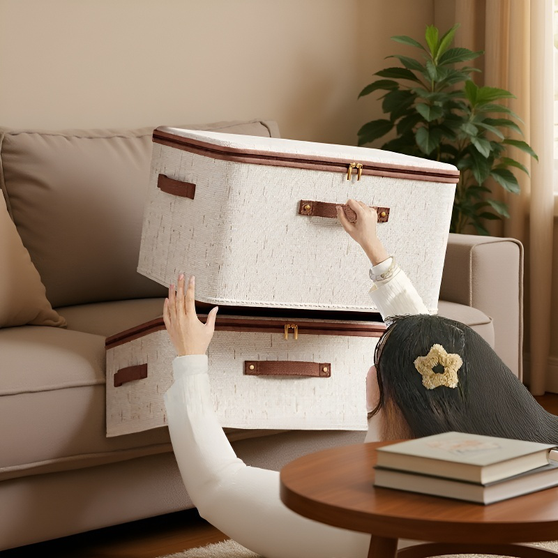 天山綿麻ファスナー収納ボックス