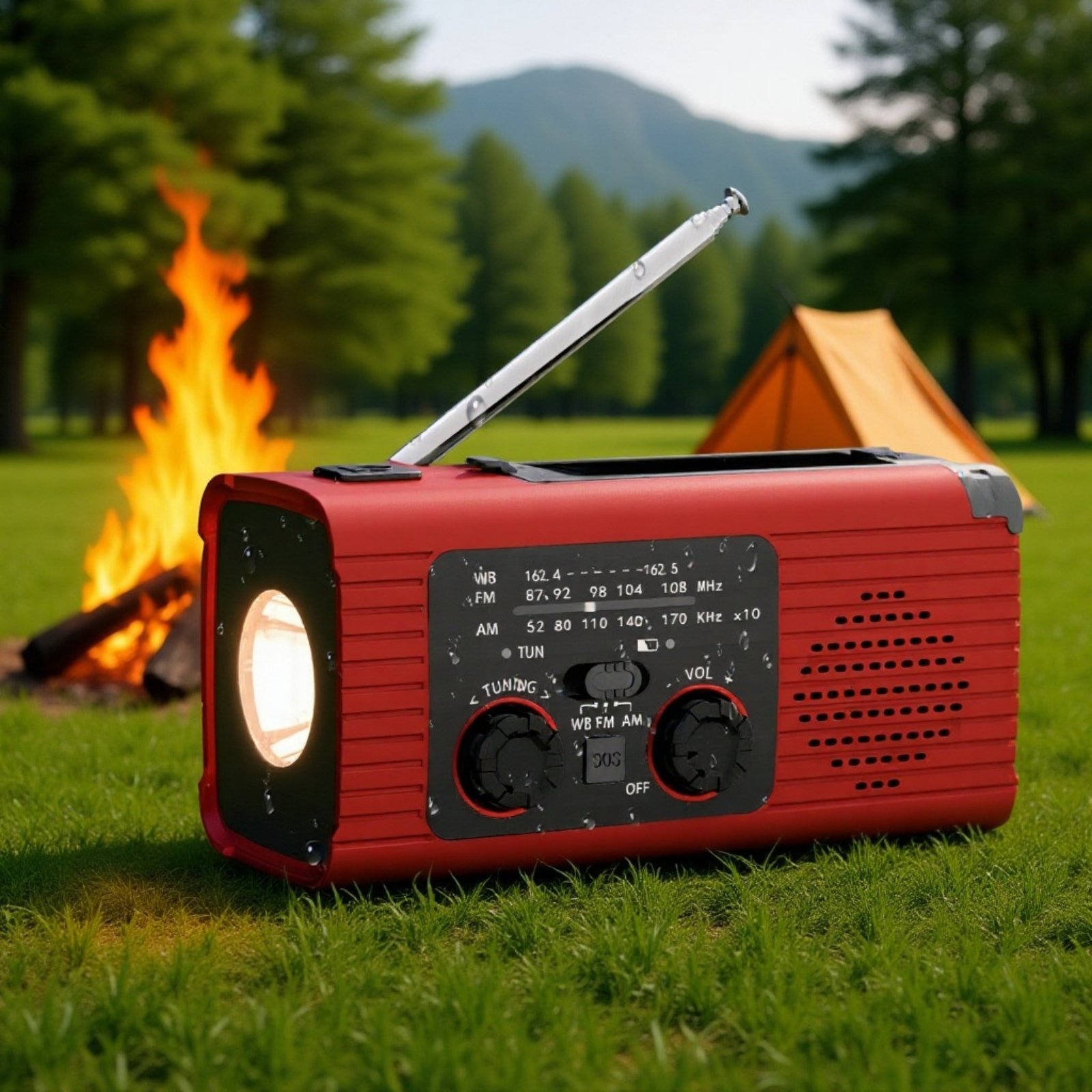 Handbetriebenes Radio für Stromausfälle und Notfälle