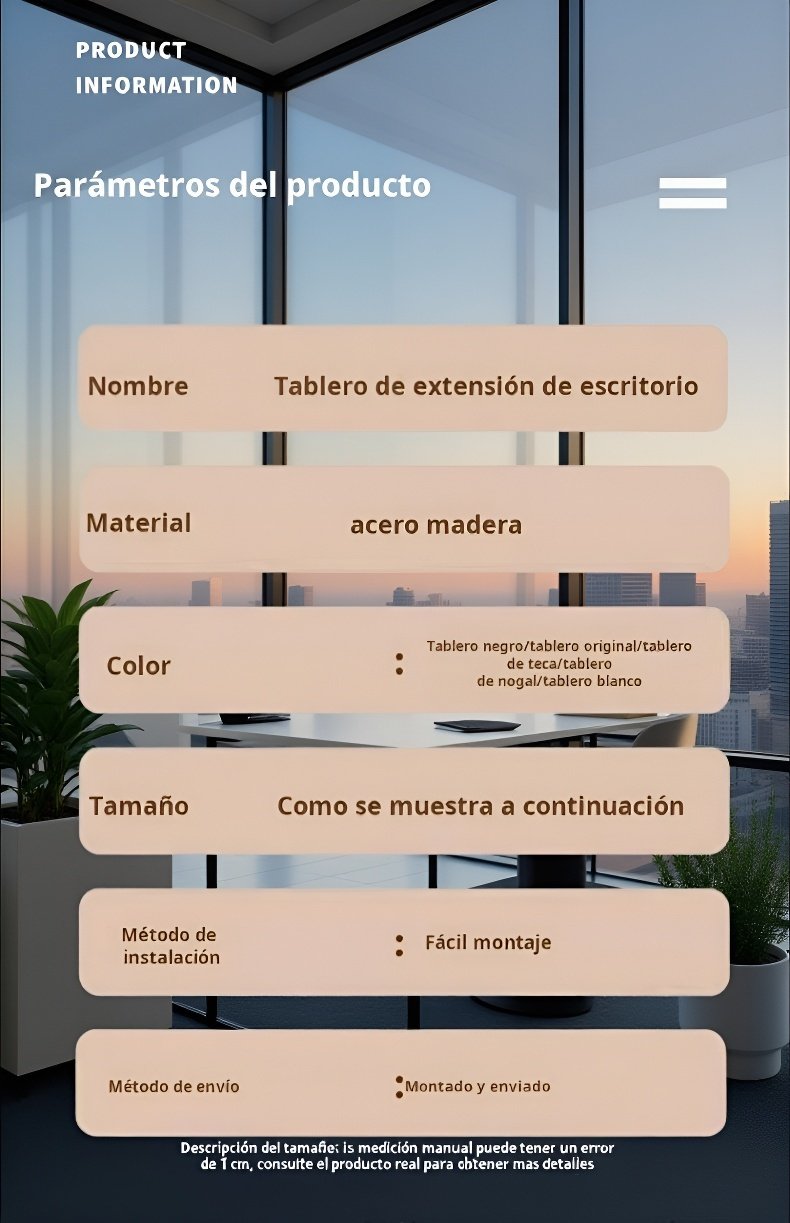 Solución para ampliar escritorios en casa