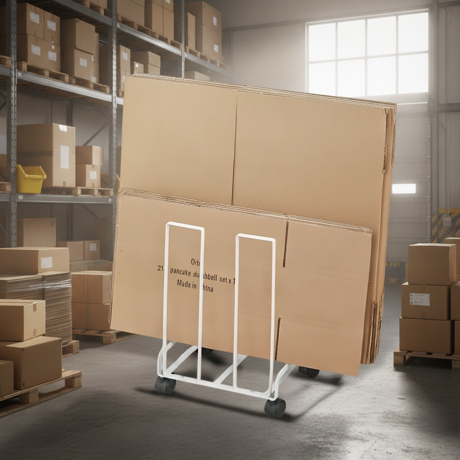 Movable Cardboard Organizer Rack
