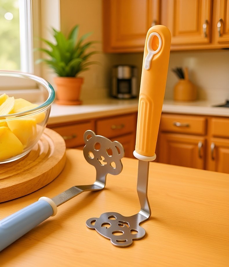 스테인리스 감자 으깨기로 고구마 으깨기