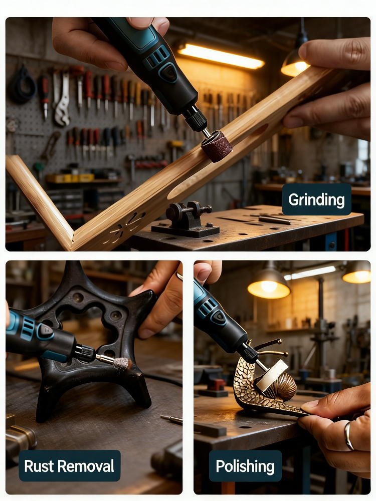 35-Piece Mini Handheld Grinding, Polishing & Engraving Tool Set