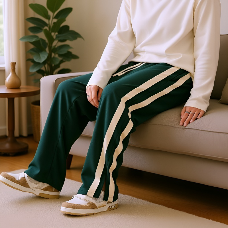 男性春秋カジュアルパンツゆるい長ズボンストレートカップル秋カジュアルパンツ