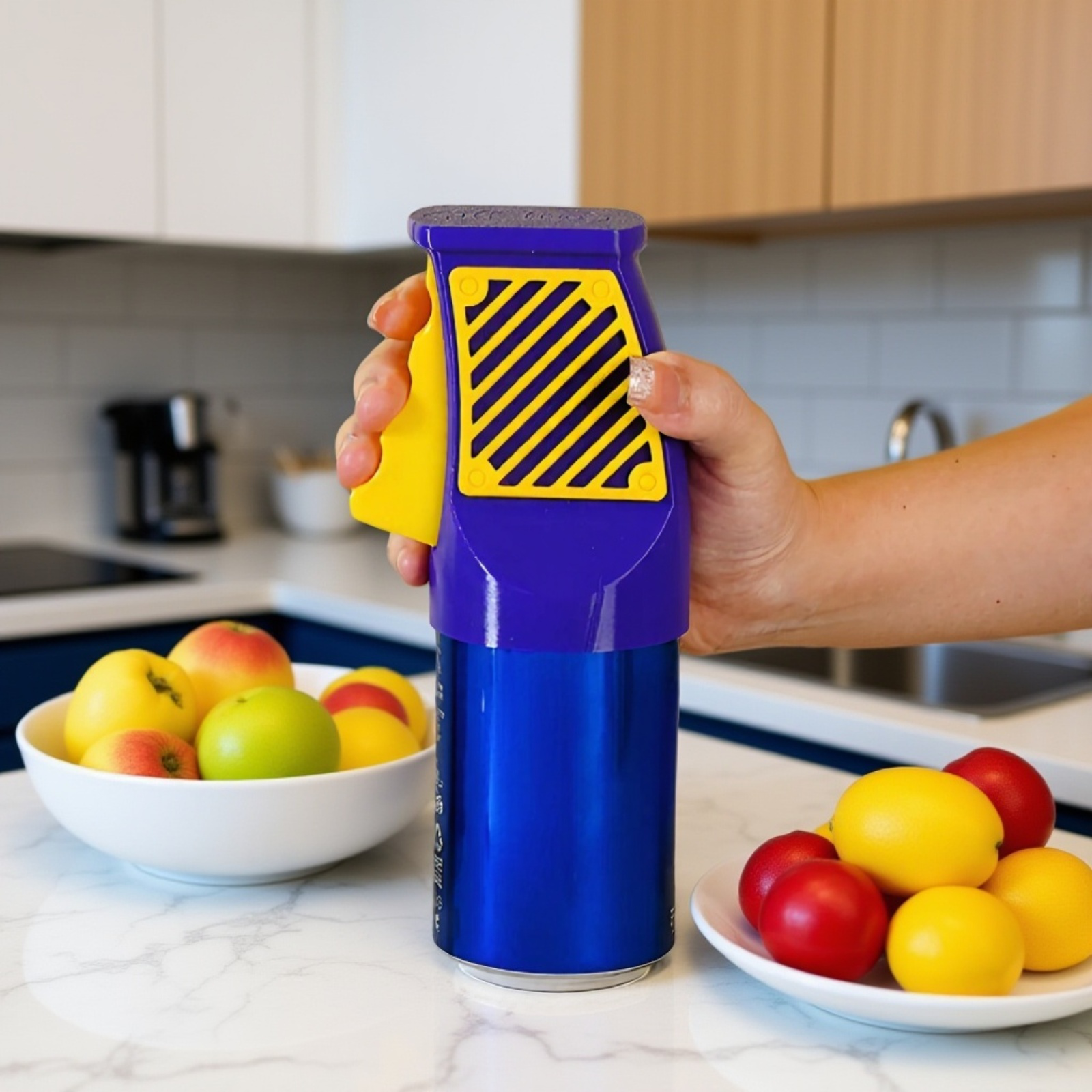 Utensilio fácil de usar para latas y botellas