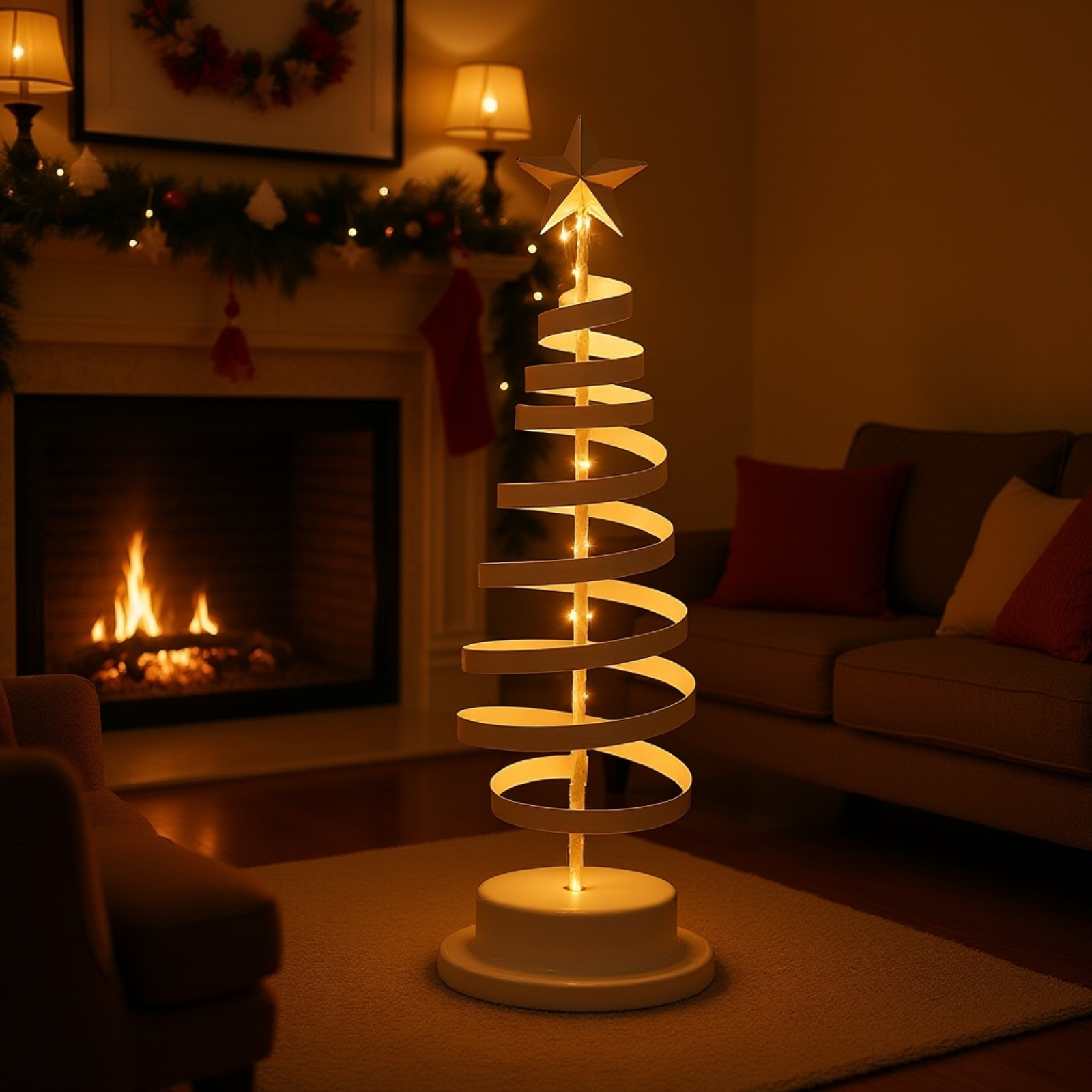 LED発光クリスマスツリーライト クリスマス装飾置物造形ランプ