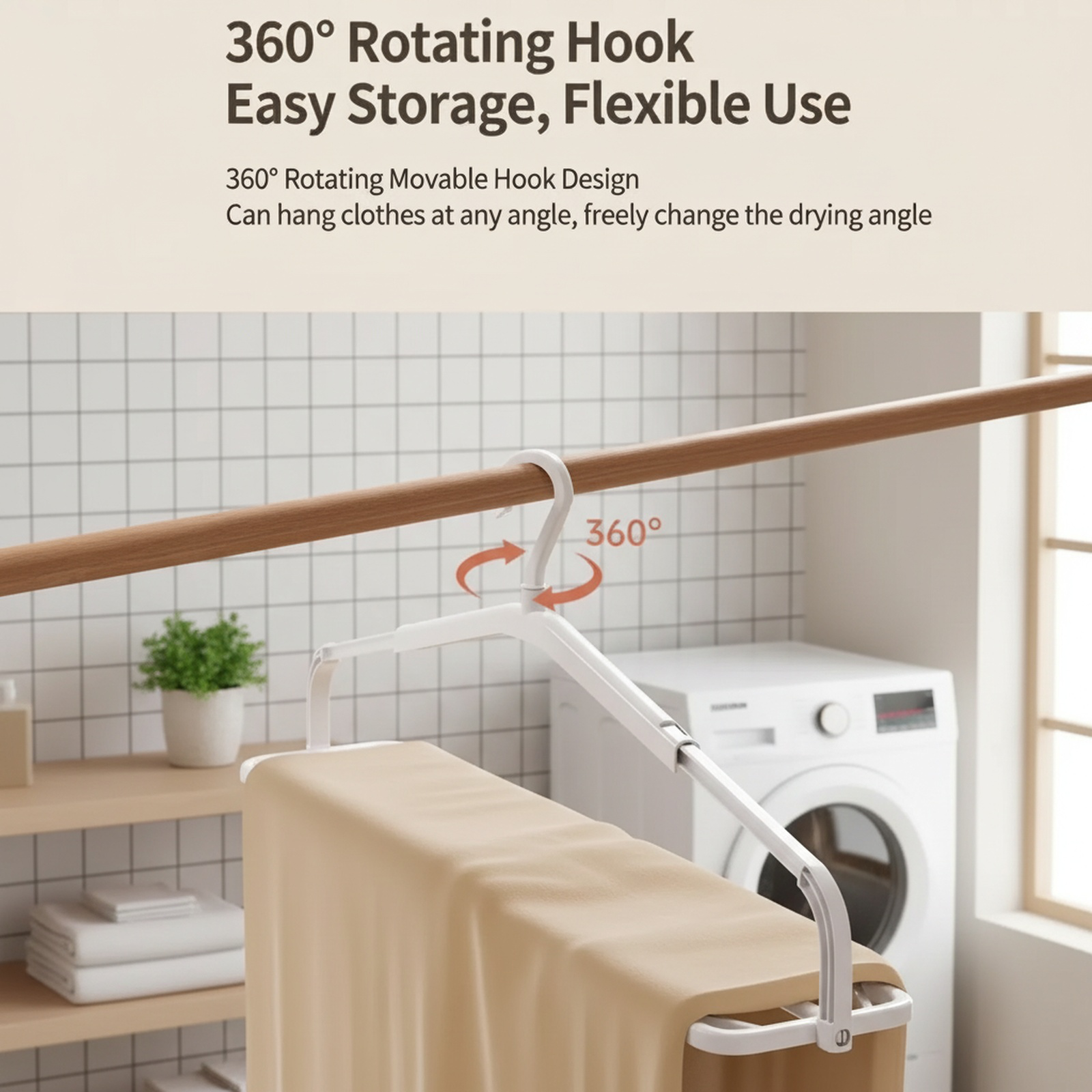 Multifunctional towel and clothes rack for home use