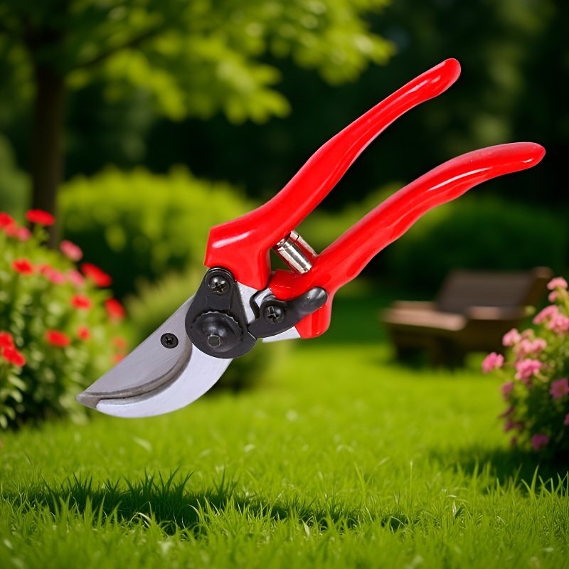 剪定はさみで植物を手入れするシーン