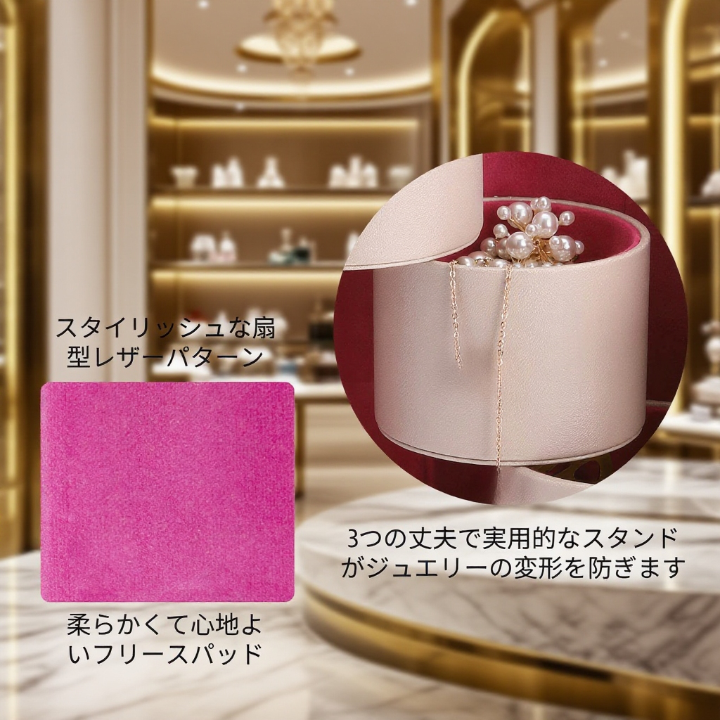 アクセサリーを整理できる収納ケース内部