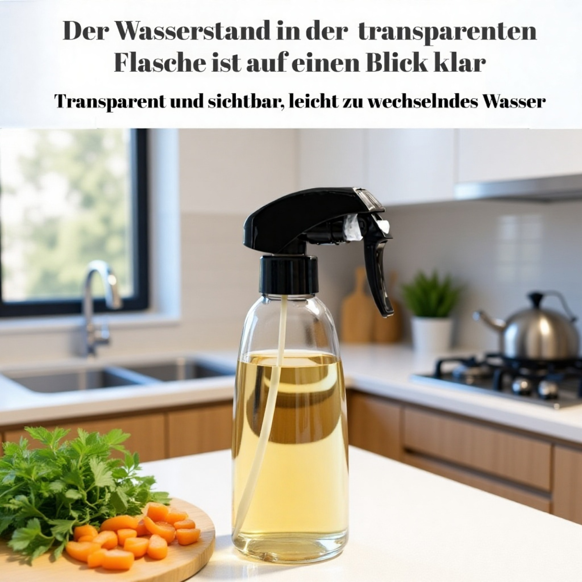 Einfache Bewässerung mit der Sprühflasche