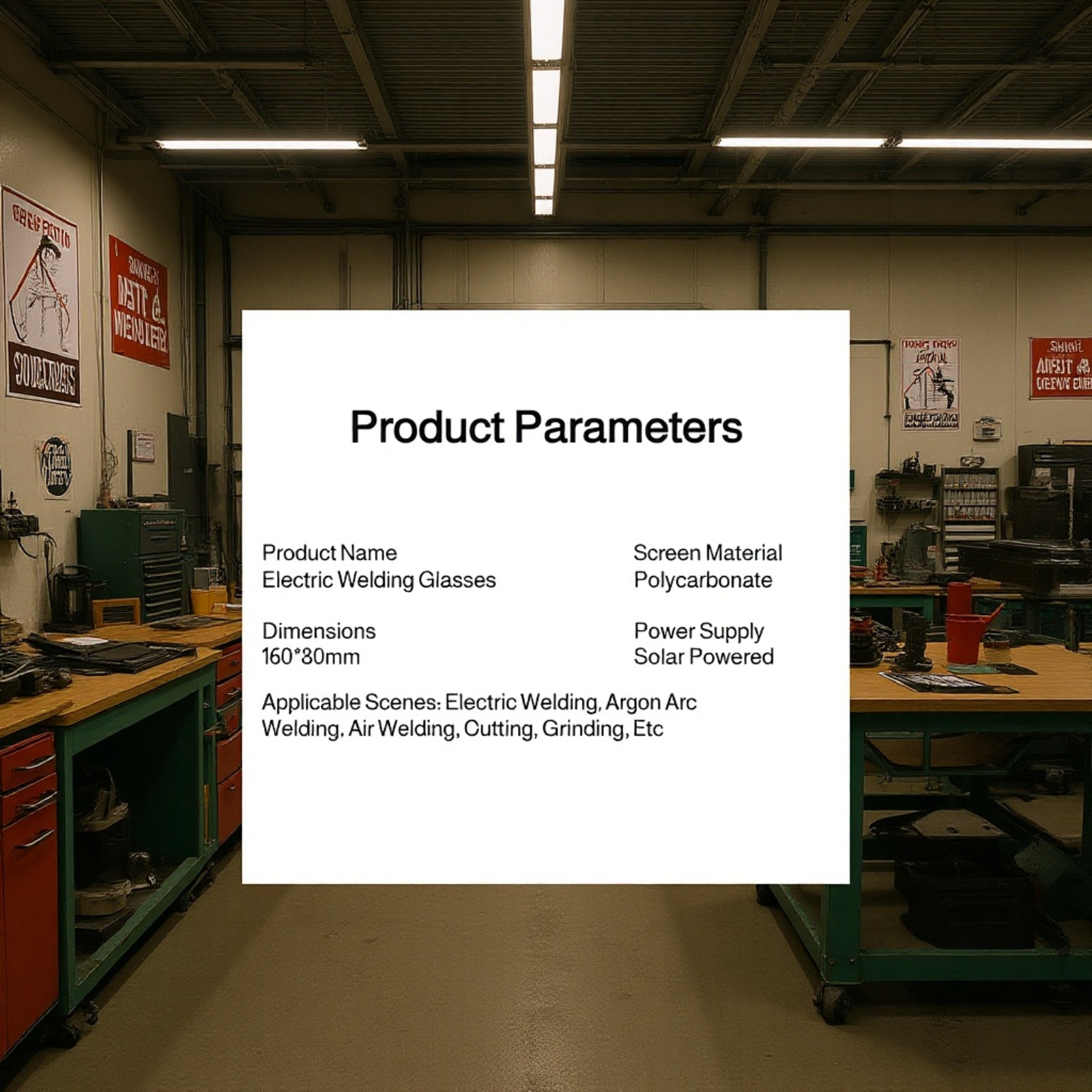 نظارات لحام ذاتية التعتيم لحماية عيون العاملين