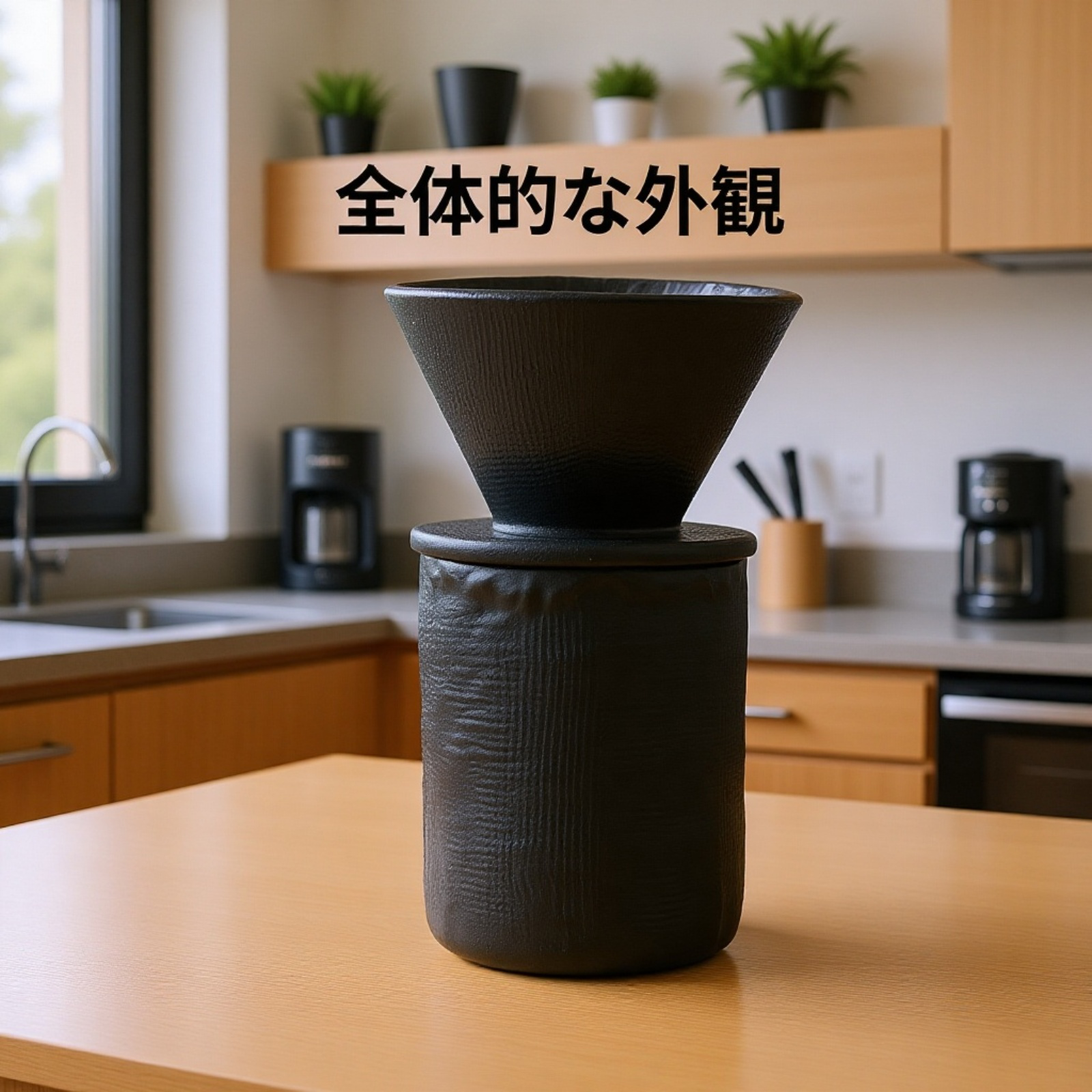 シンプルで上品な和風コーヒーカップのクローズアップ