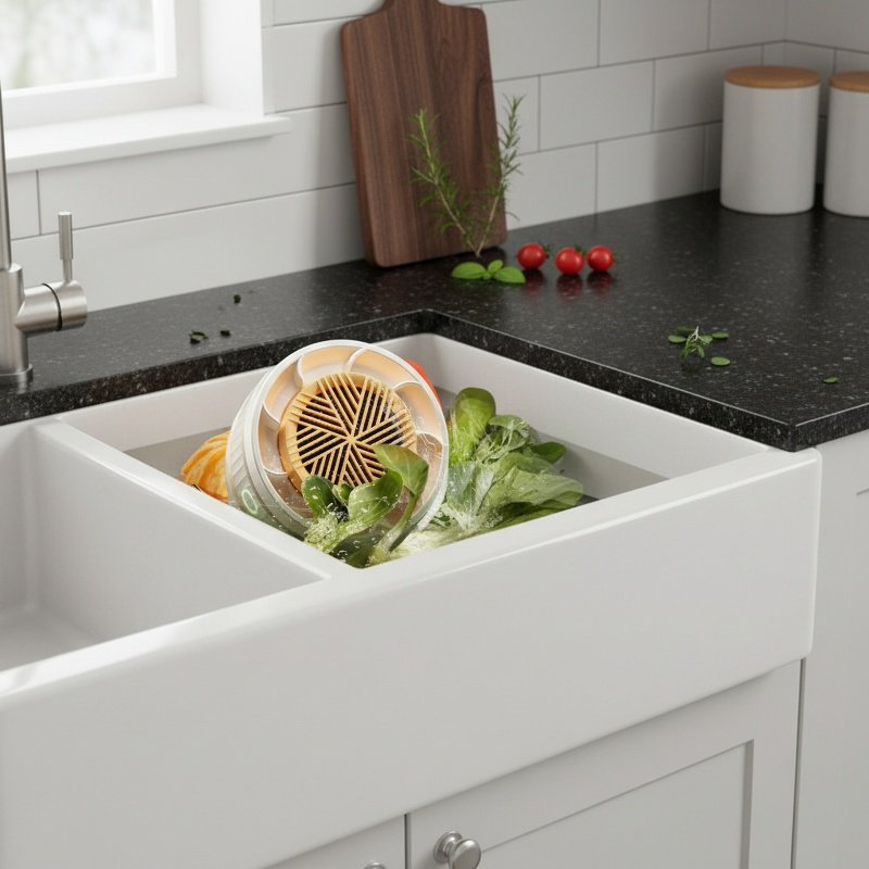 High-efficiency electric produce washer