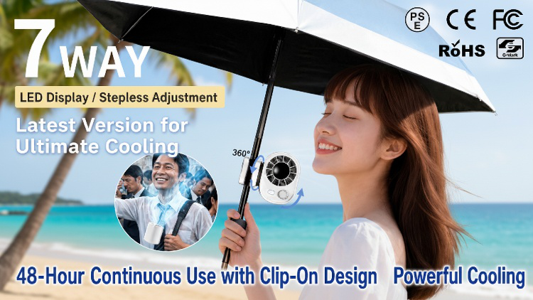 Portable Mini Air Conditioner Clip Fan close-up