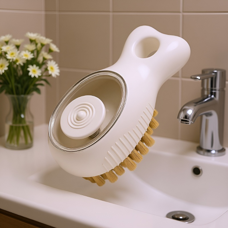 주방 싱크대 청소 브러쉬 다용도 사각 청소 브러쉬 스타일링 작은 물고기 펌핑 출액 브러쉬 냄비 그릇 싱크대 브러쉬