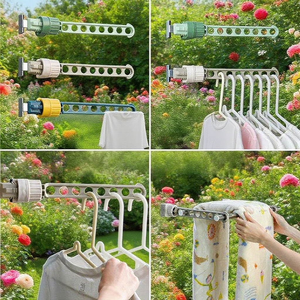 可懸掛窗戶8連孔晾衣架