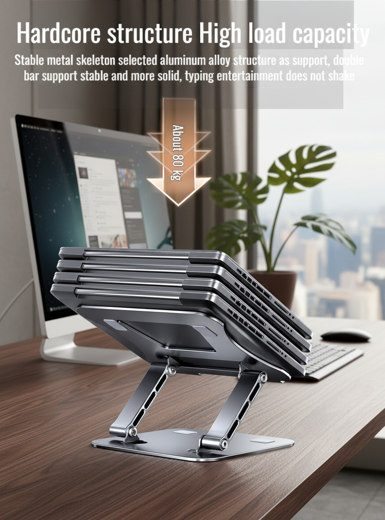 Laptop stand improving ventilation and cooling