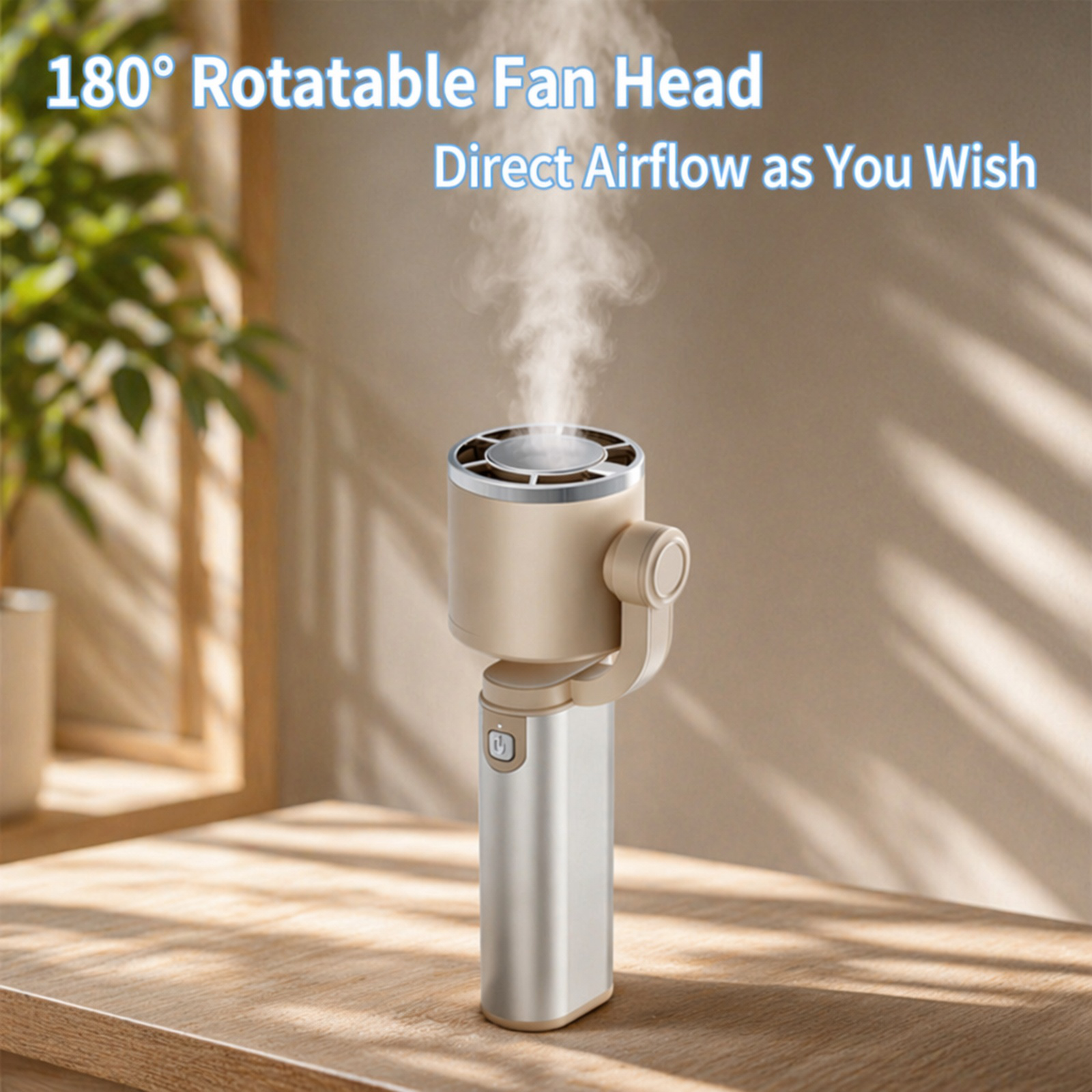 Handheld fan with cooling plate for instant cooling sensation, ultra-high speed motor, powerful airf