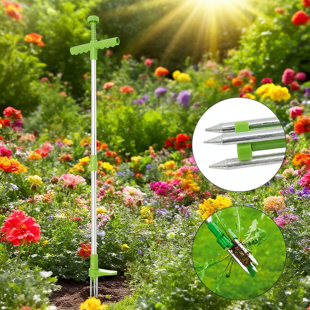 アルミチューブ手動雑草抜き器