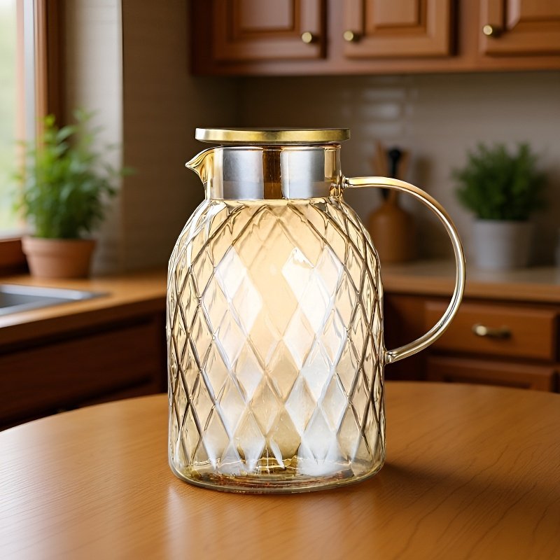 Large capacity high borosilicate glass water bottle