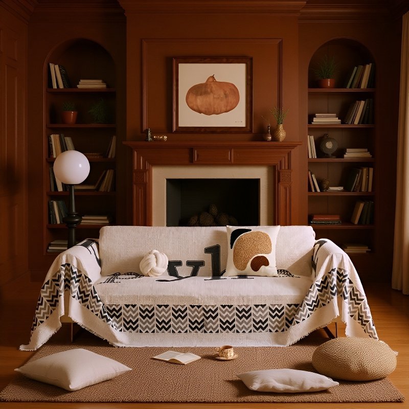 양면 풀커버 소파커버 미끄럼방지 풀커버 소파커버 셰닐 고양이잡기방지 소파커버