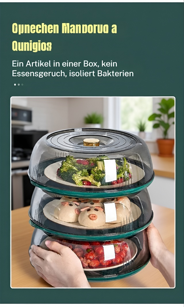 Abdeckung für Speisen mit Wärmeschutz