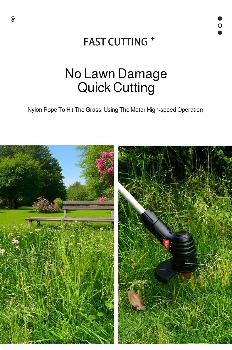 Portable rechargeable trimmer close-up