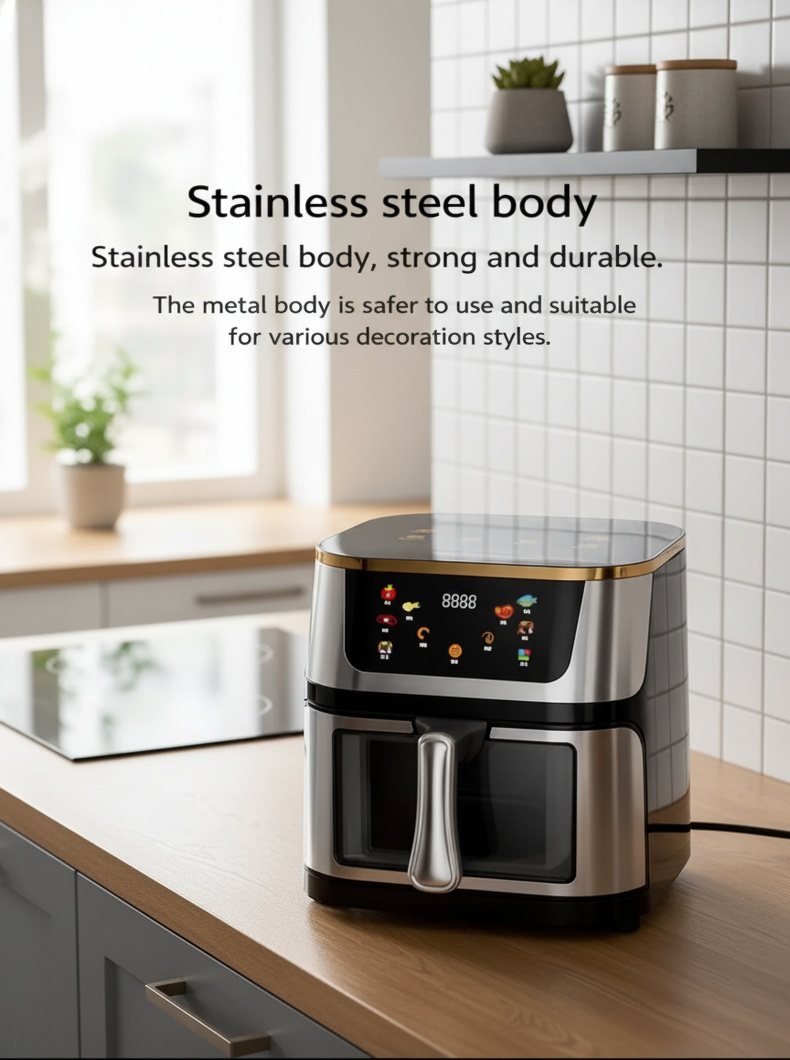 Modern kitchen appliance air fryer