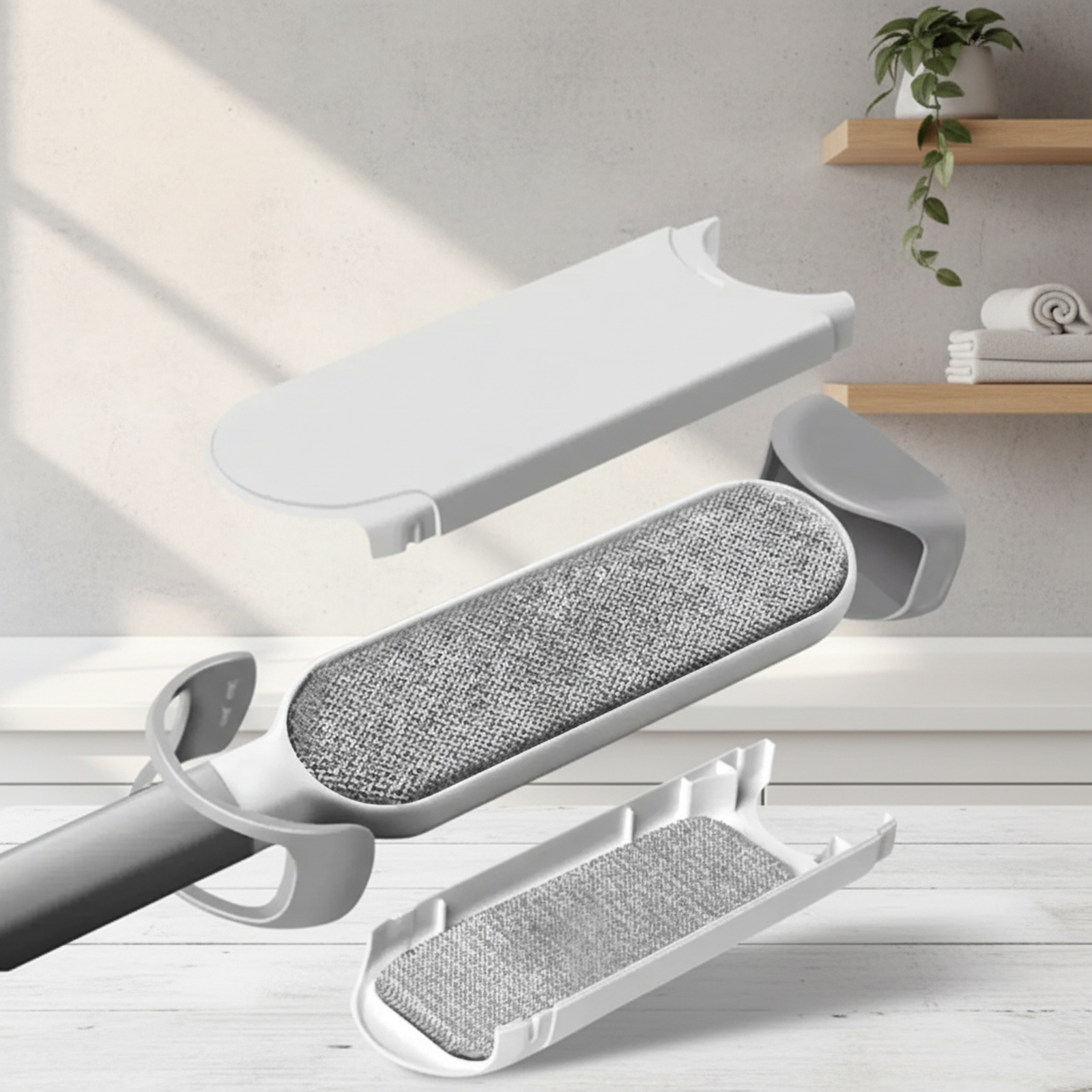 衣類、ほこり、毛の除去用リントローラー、シュリンク収納ボックス、家庭用ペットの毛用静電ブラシ。