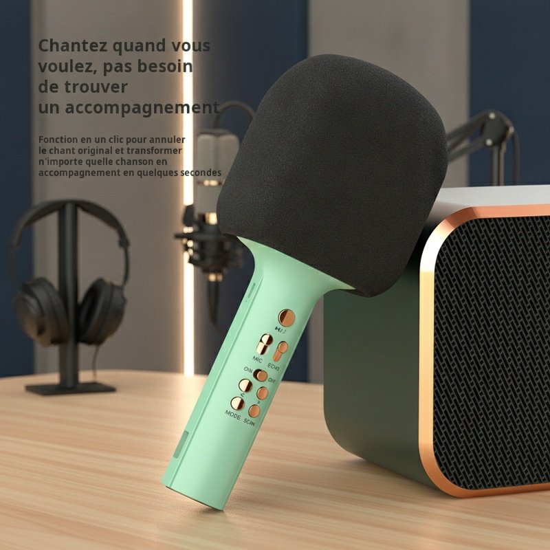 Microphone à condensateur sans fil avec batterie rechargeable