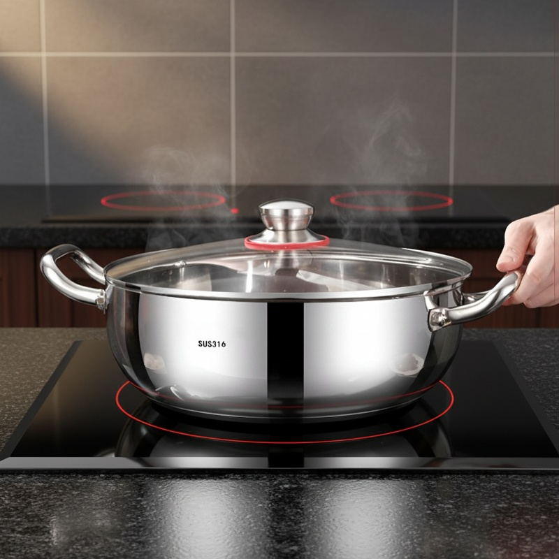 Household Induction Cooker Special Double Ear Soup Pot