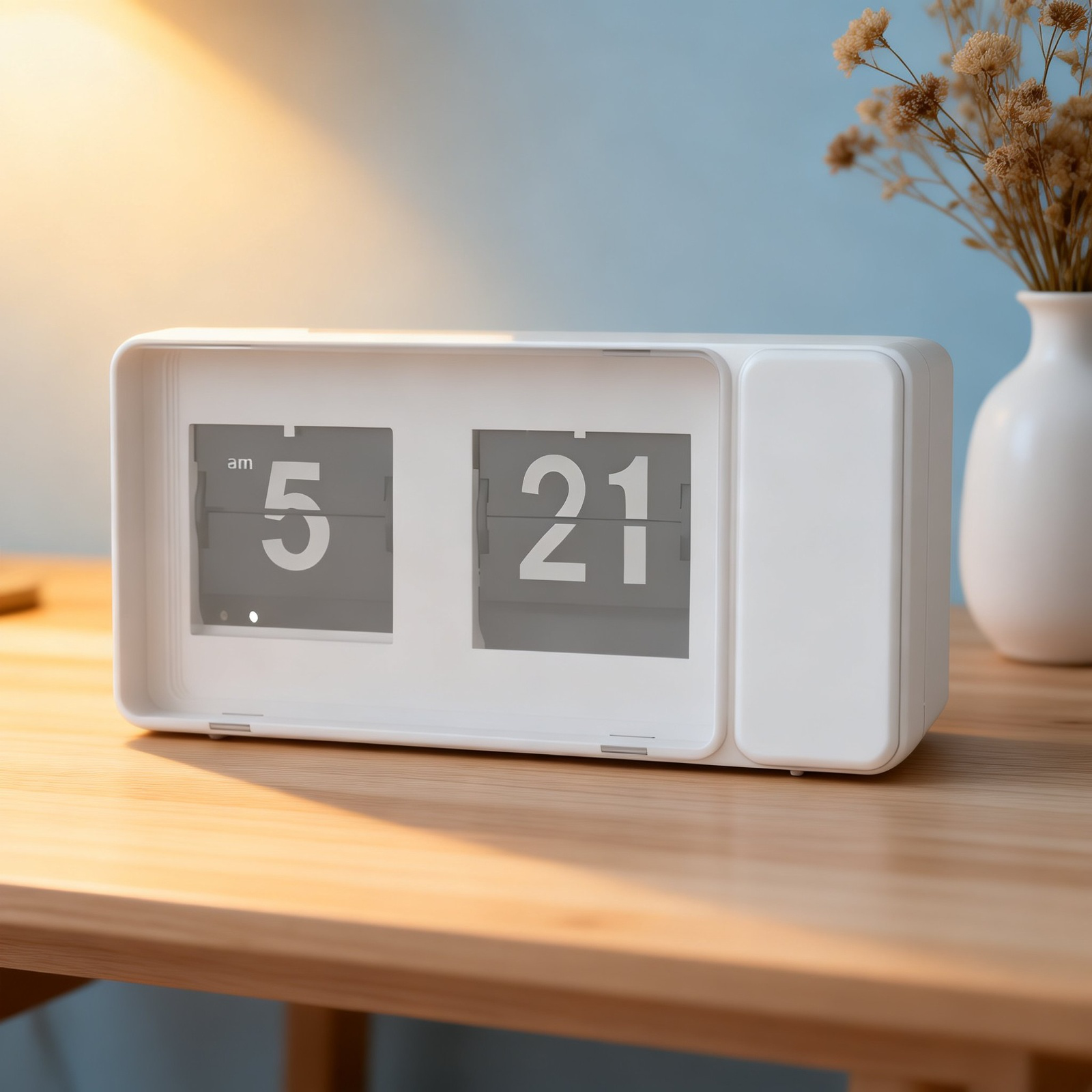 Reloj digital tipo página con colores macaron para dormitorio y estudiantes