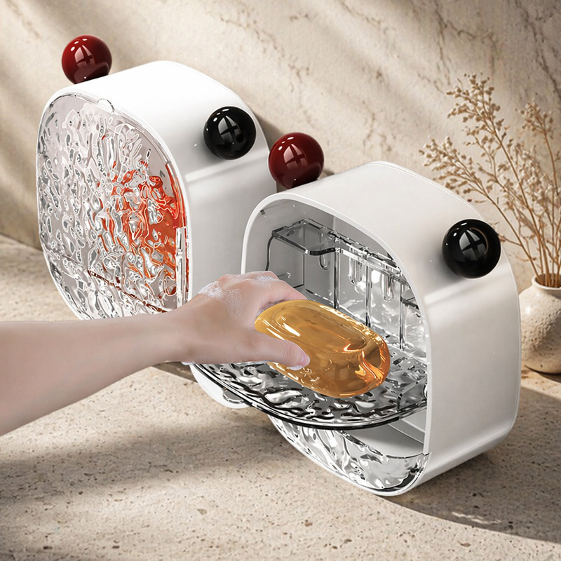 Easy installation of self-adhesive soap holder