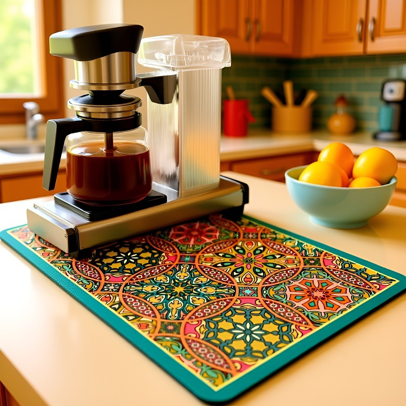 Almohadillas absorbentes apiladas en la cocina