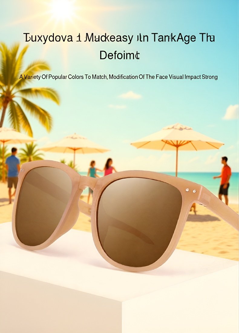 Fashionable women's sunglasses with foldable design