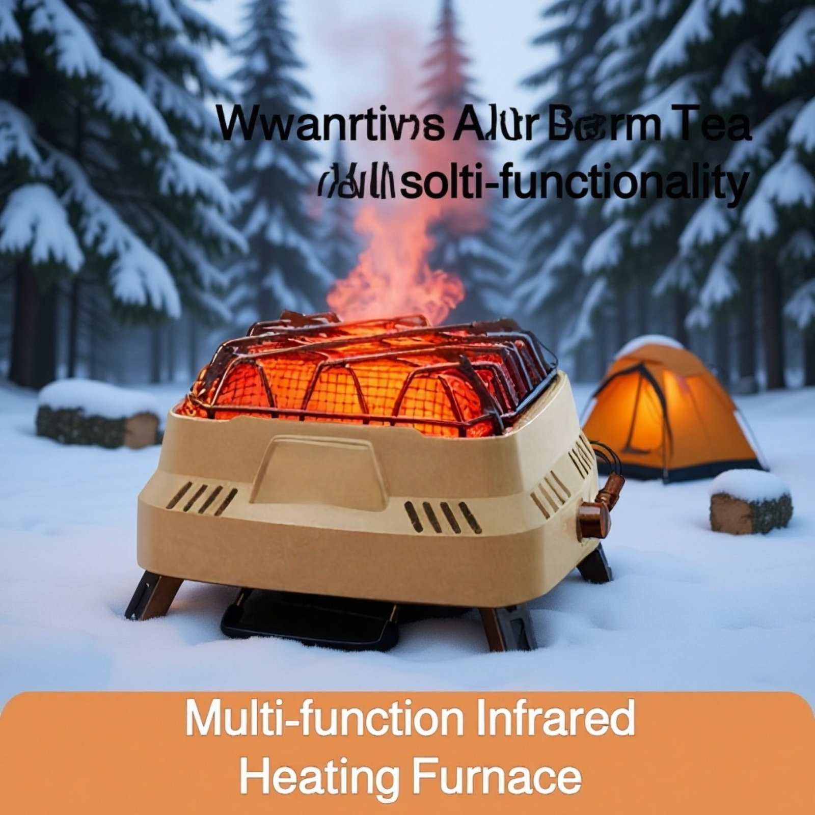 Bedienungsfreundlicher Gaskartuschenofen im Outdoor-Bereich