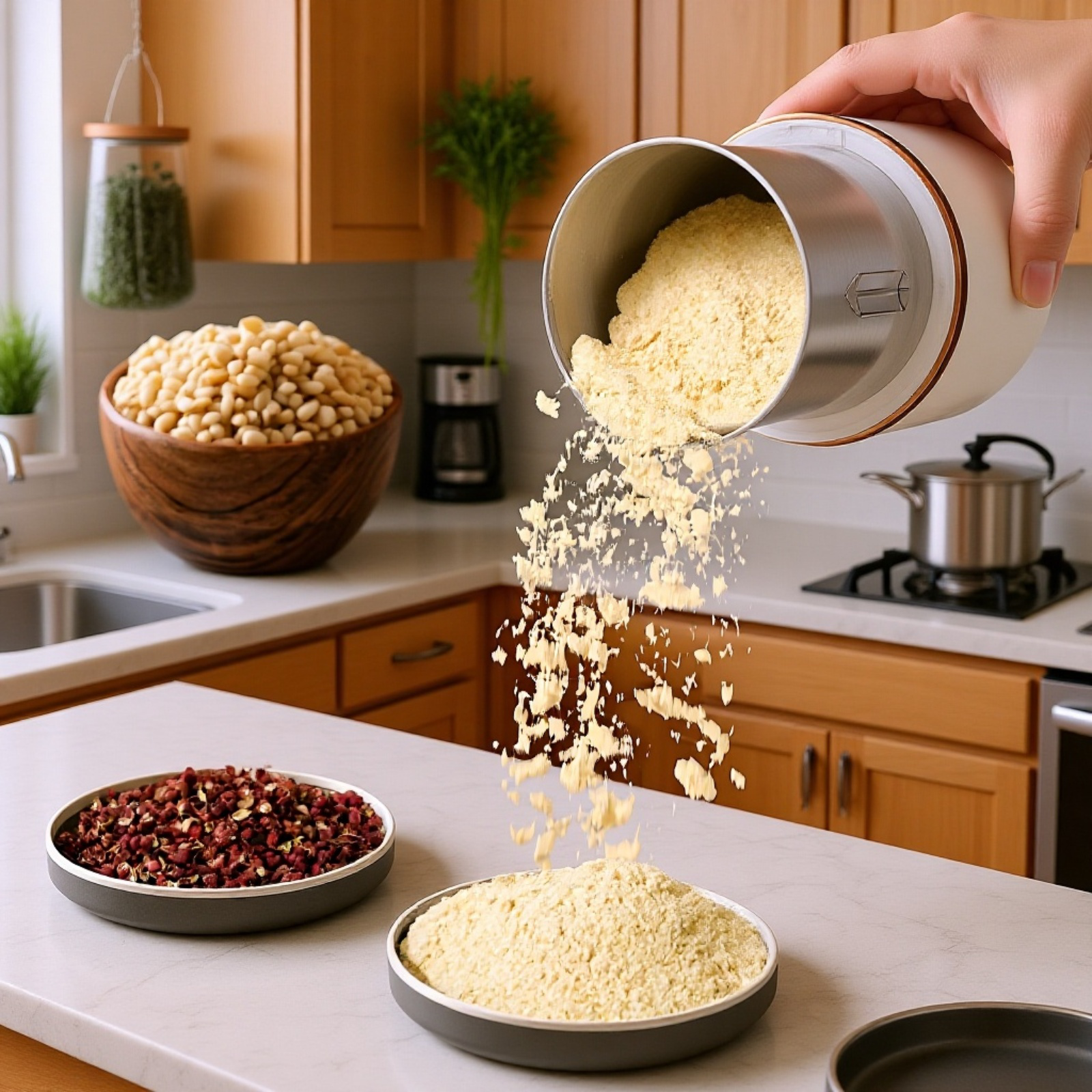 分解洗浄可能なコーヒーグラインダー