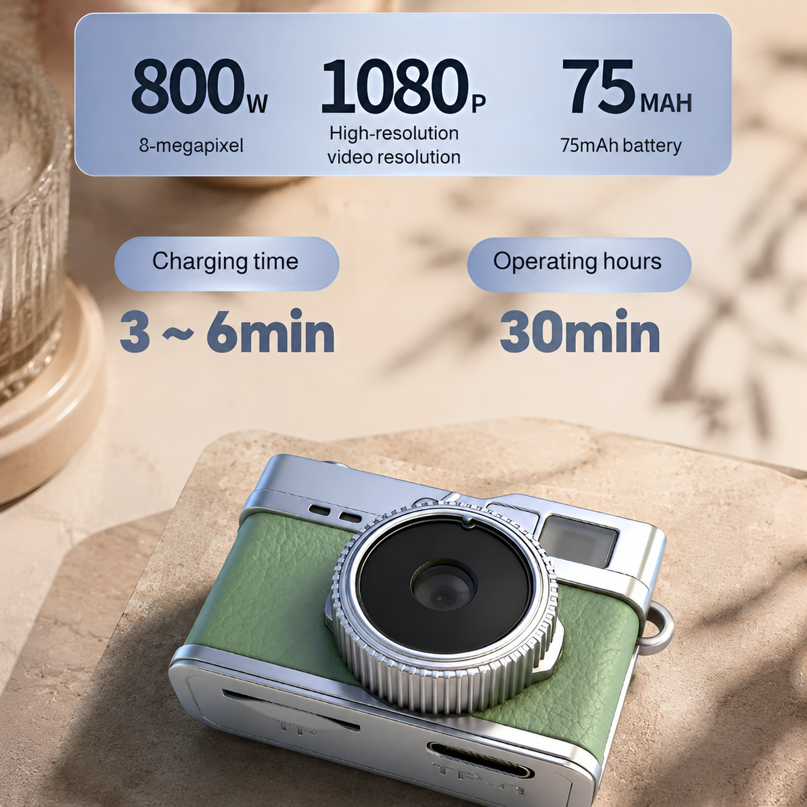 Portable HD Retro Digital Camera