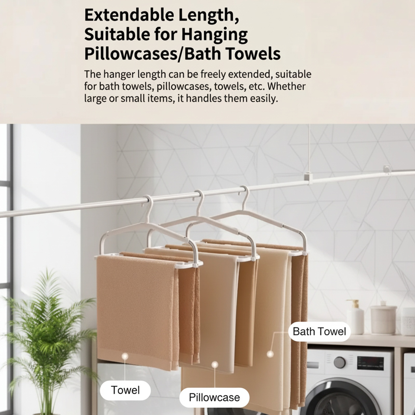 Space-saving storage organizer for towels and clothes