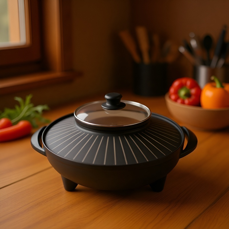 バーベキュー一体型電気鍋