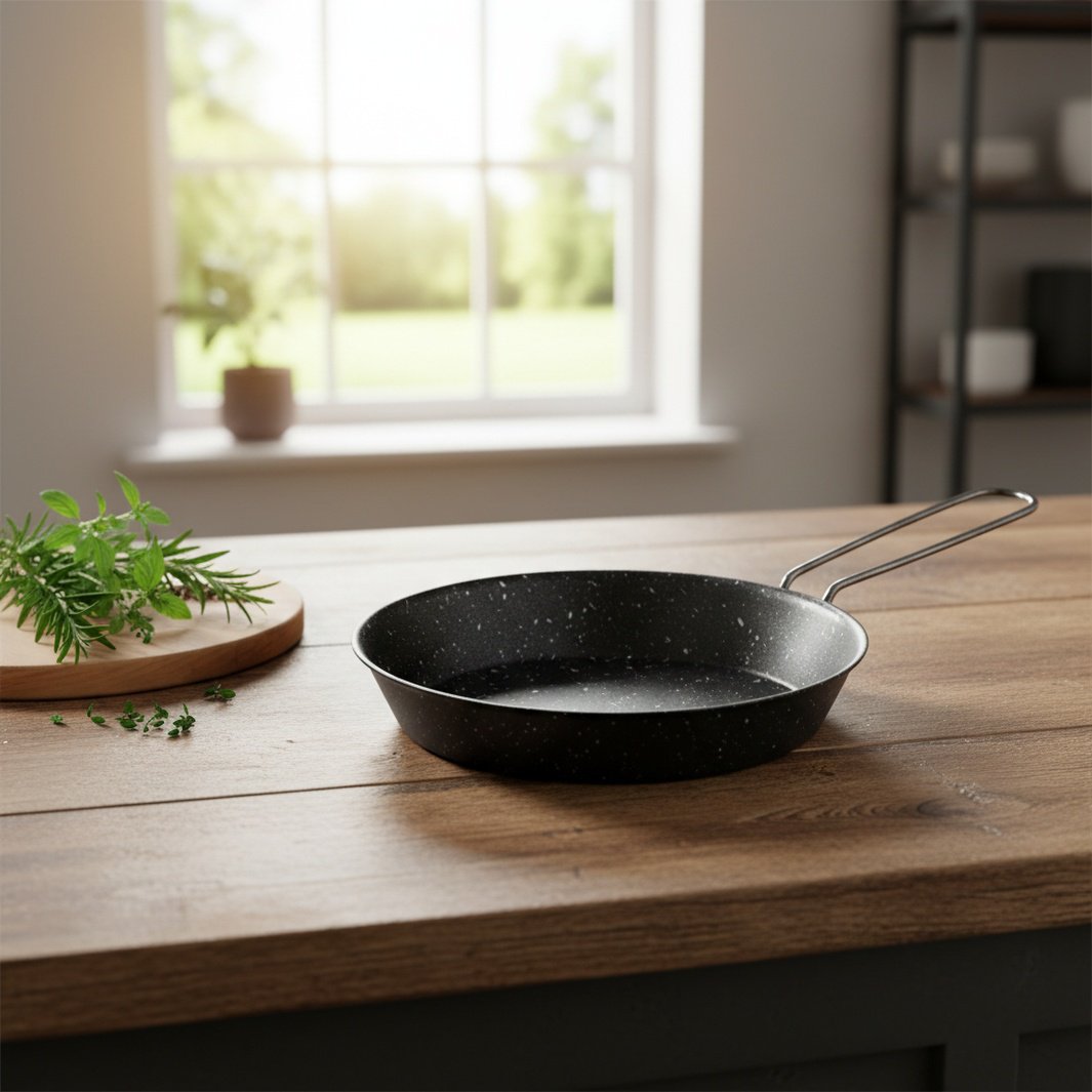 Portable Foldable Outdoor Nonstick Stainless Steel Pan